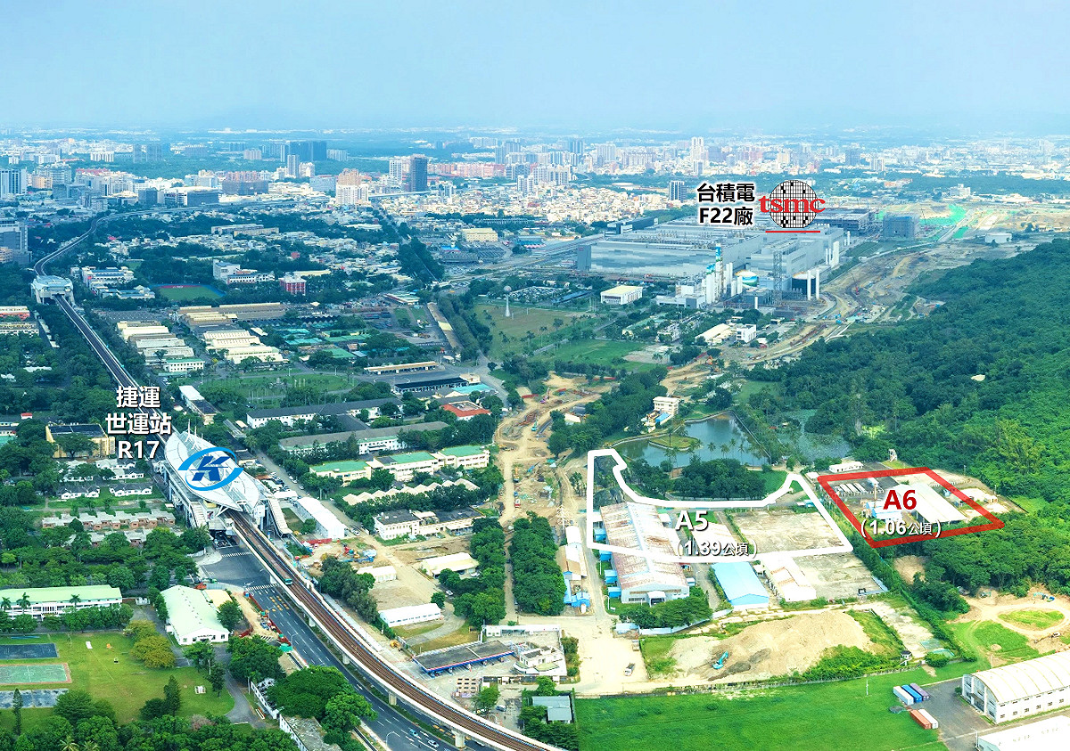 R17世運站東側A6街廓公辦都市更新基地鄰近地區示意圖。 圖：高雄市都發局/提供