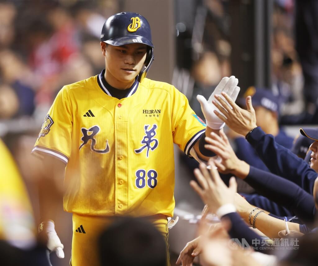 中信兄弟野手宋晟睿。（中央社檔案照片）