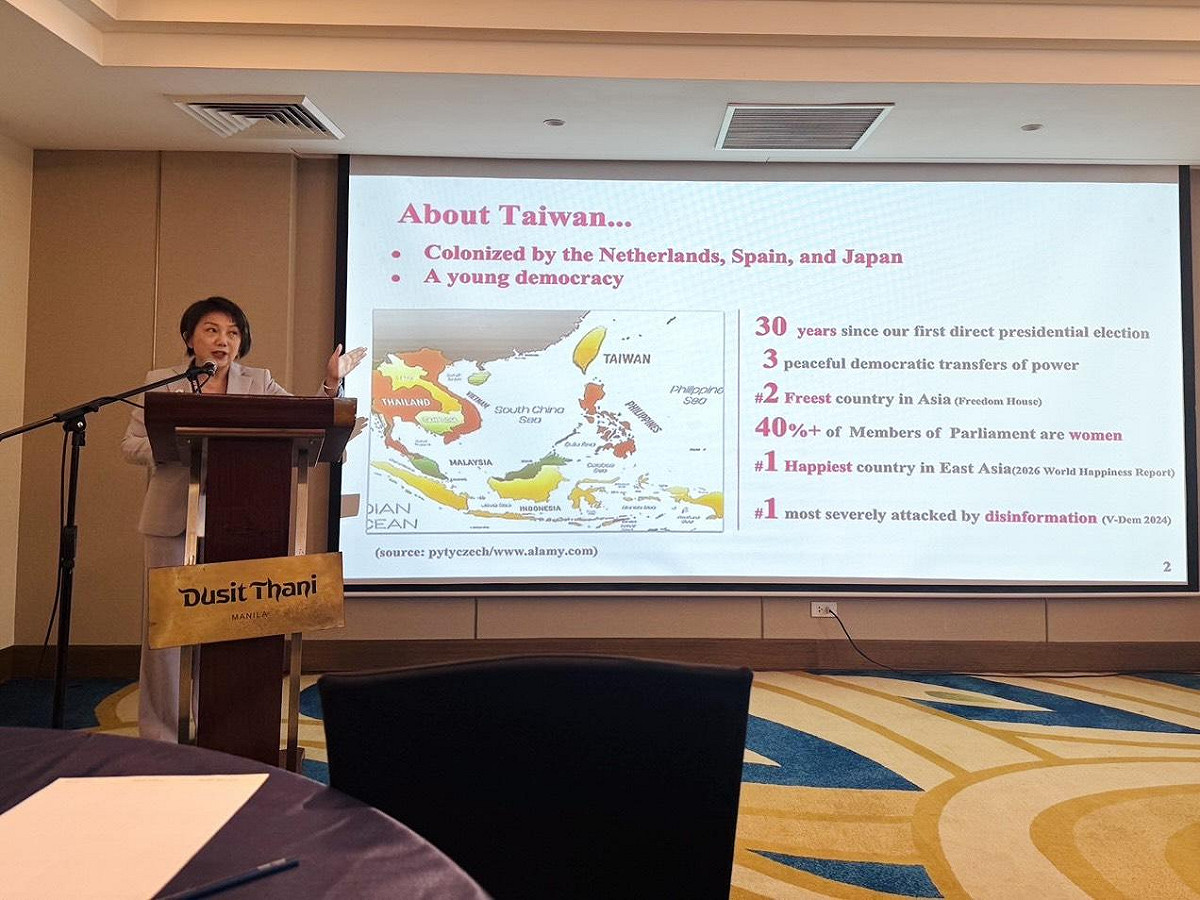 民進黨立委范雲今（28）受邀出席亞洲自由民主聯盟（Council of Asian Liberals and Democrats, CALD）發表專題演說。 圖：范雲辦公室提供