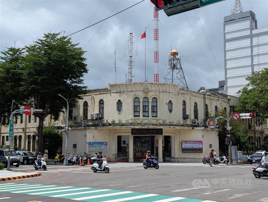 圖為台中市警察局第一分局外觀。（中央社檔案照片）