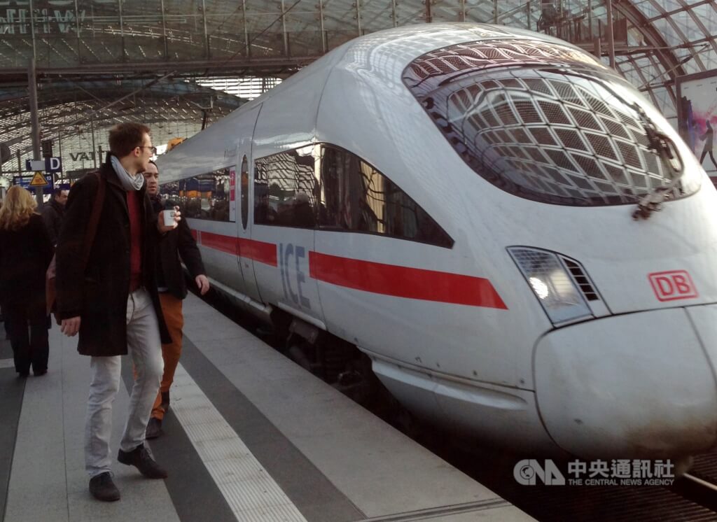 圖為德國鐵路公司列車。（中央社檔案照片） 圖：中央社提供
