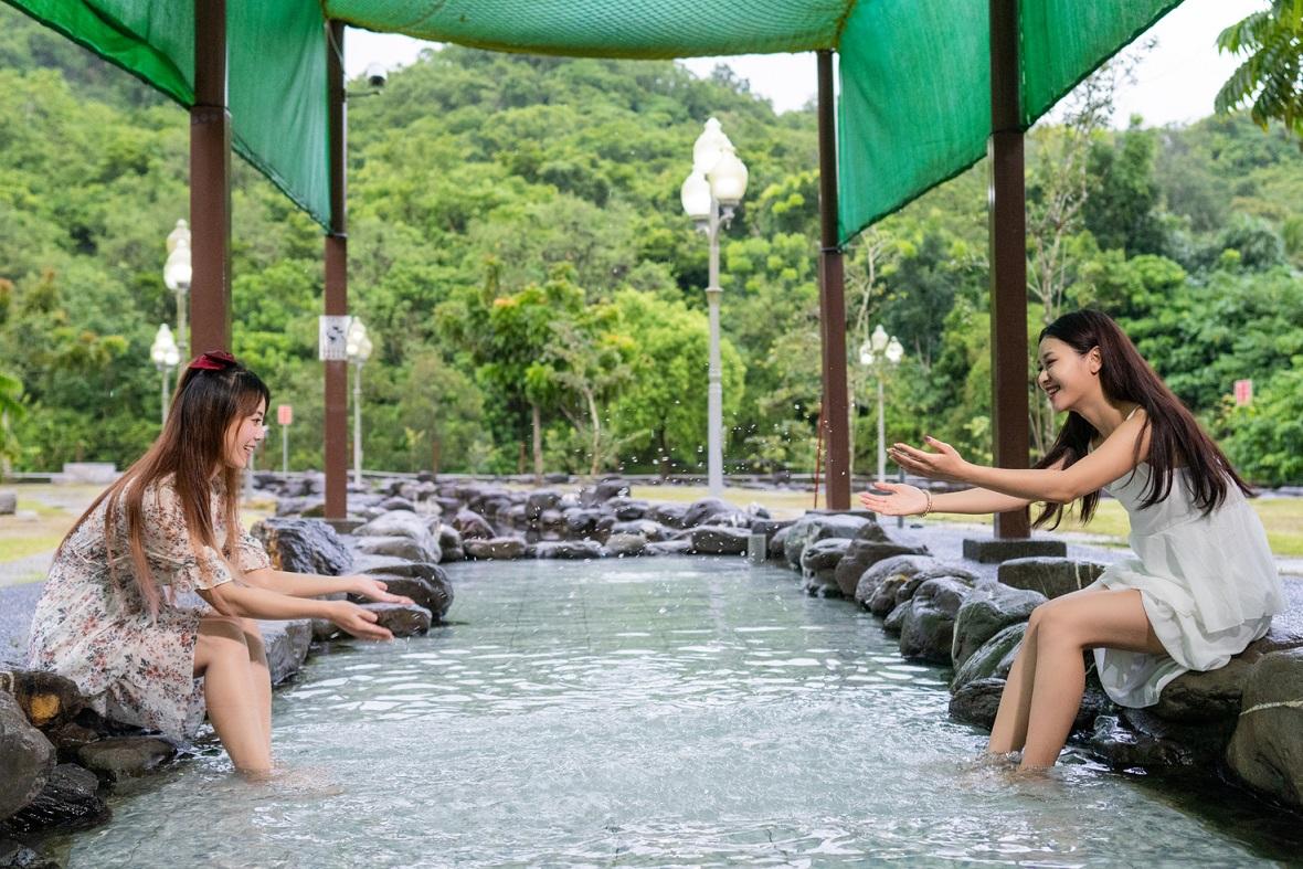 龜丹溫泉體驗池泡腳體驗。 圖：台南觀旅局／提供