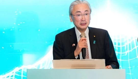 親台日本議員，日華懇談會長古屋圭司被中國制裁。  圖 : 翻攝自央視新聞
