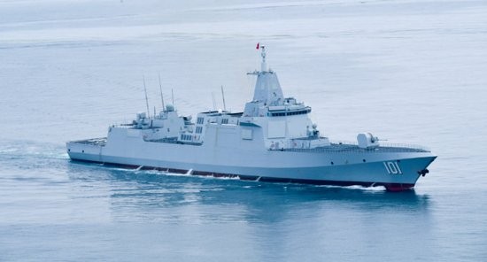 中共海軍編隊穿越對馬海峽進入日本海。 圖：翻攝自Ｘ／@Aurora107E
