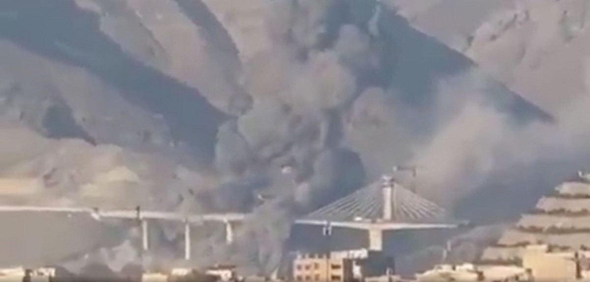美軍轟炸伊朗B1大橋，至少造成8人死亡、95人受傷。 圖：翻攝truthsocial
