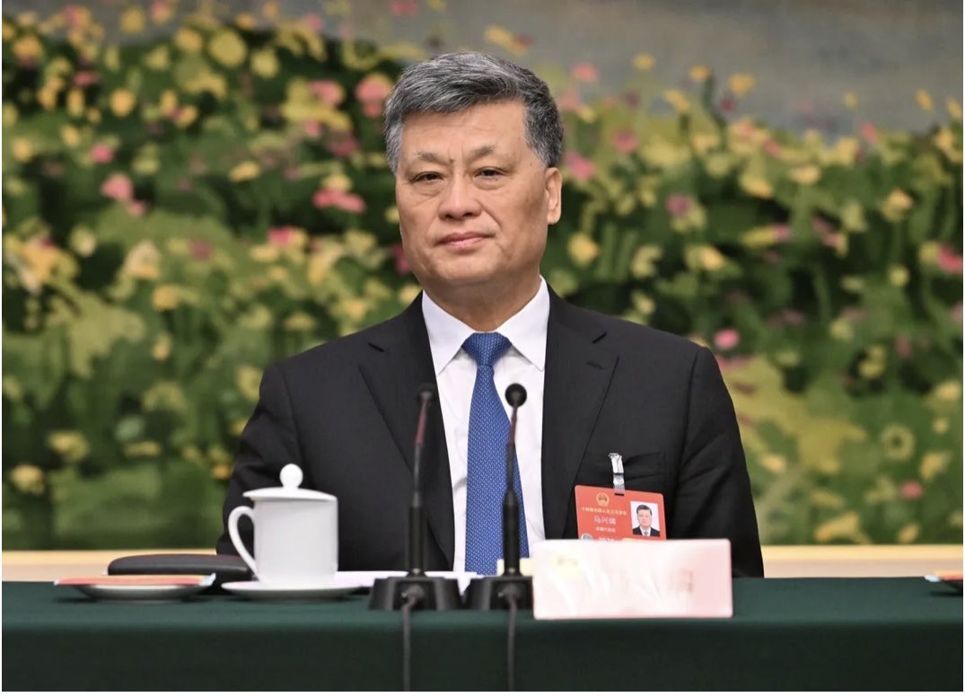 中央政治局委員馬興瑞因涉嫌「嚴重違紀違法」，目前正接受組織調查。 圖：翻攝自 Ｘ @DownwithCCP8