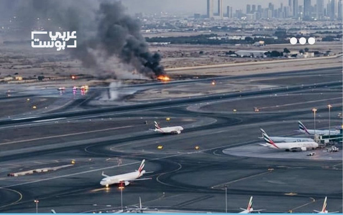 阿聯酋杜拜國際機場也被指遭受伊朗大規模無人機攻擊。 圖：翻攝自 X