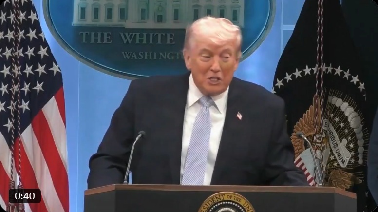 美國總統川普。 圖：截取「X」@WhiteHouse