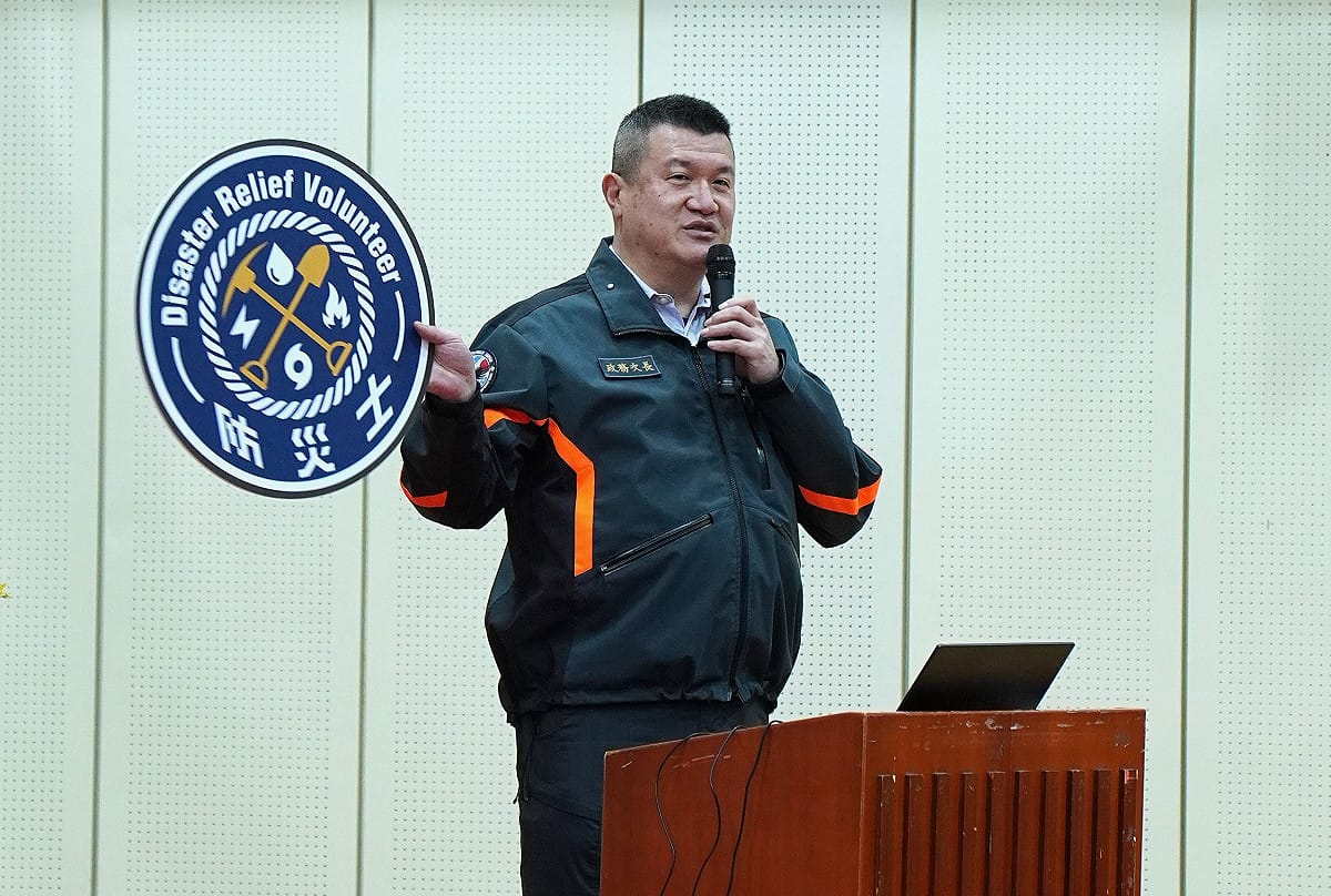 內政部政務次長馬士元今（8）日出席由消防署主辦的「115年度防災士師資共識營」。 圖：內政部提供