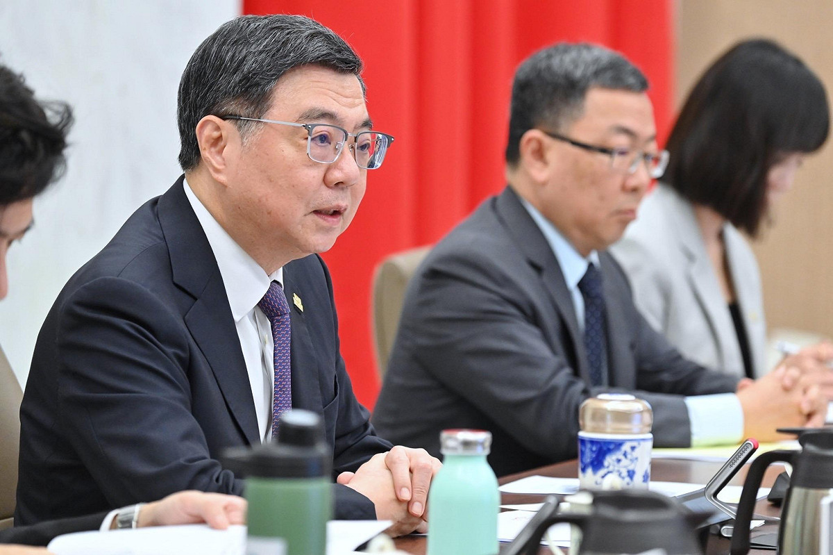 行政院長卓榮泰8日主持「行政院115年第2次治安會報」。 圖：行政院提供
