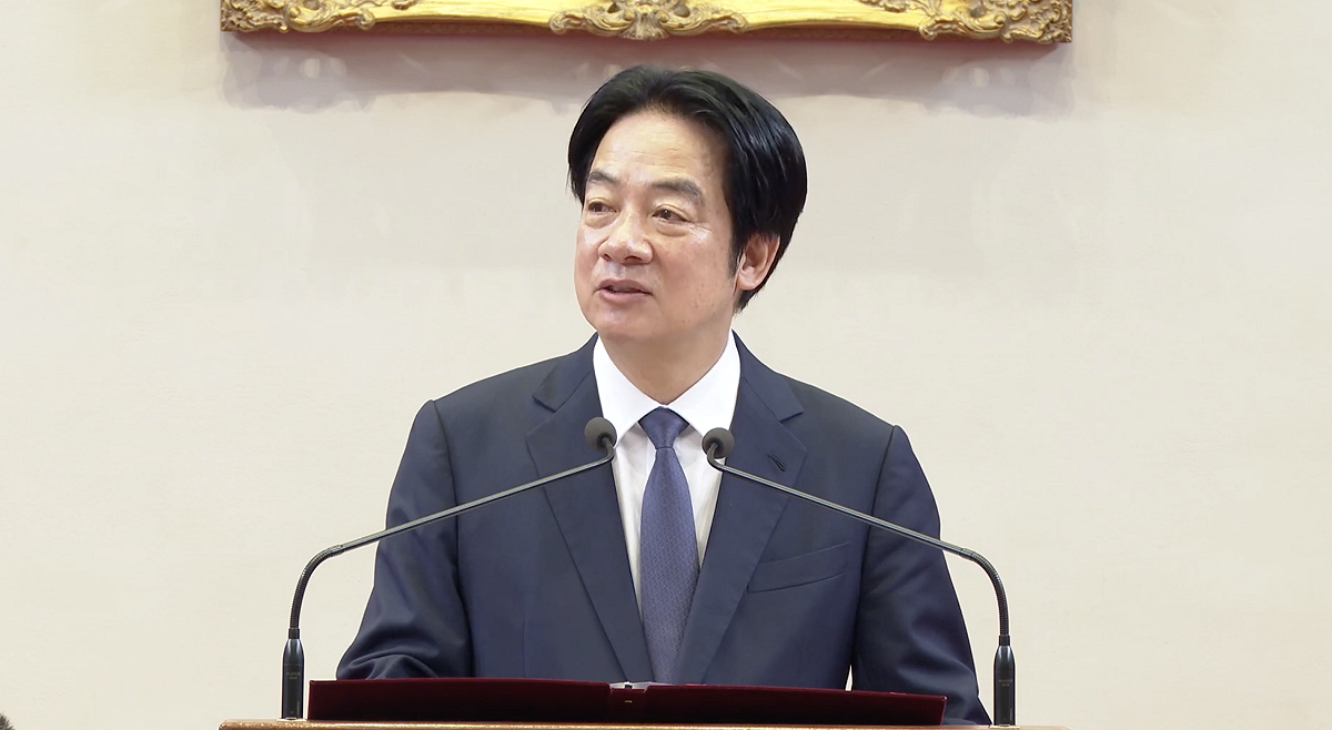 總統賴清德原定22日啟程前往史瓦帝尼出訪。惟部分非洲國家受中國壓力，取消專機飛航許可，迫使出訪一行被迫取消。 圖：翻攝自總統府YT（資料照）