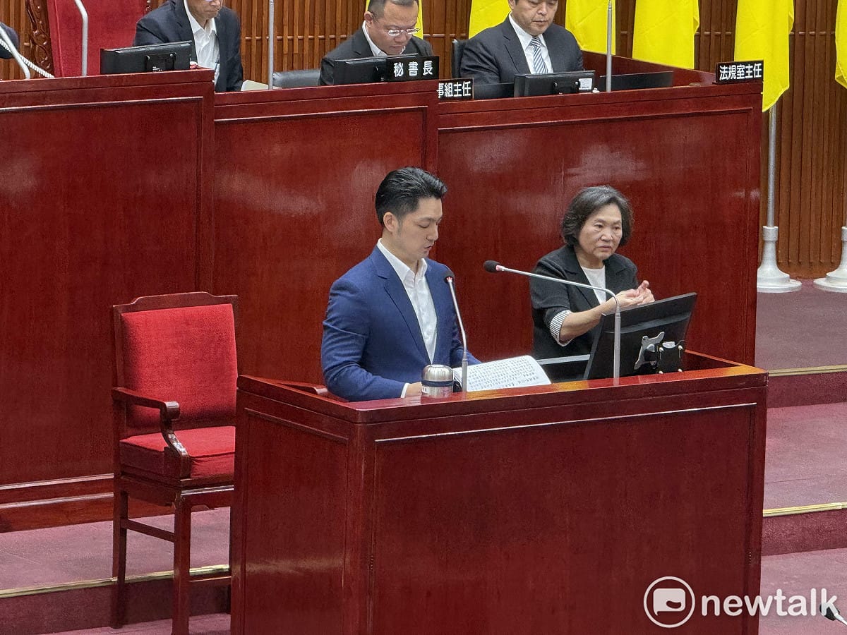 台北市長蔣萬安今赴北市議會進行施政報告。 圖：周煊惠 / 攝