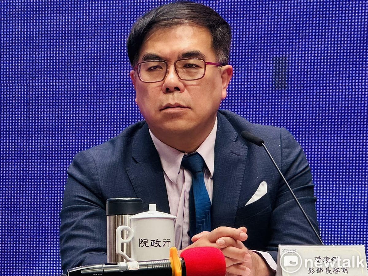 環境部長彭啟明。 圖：謝莉慧/攝