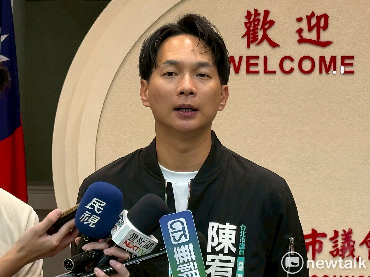 民眾黨中評委、台北市議員陳宥丞。 圖：周煊惠 / 攝（資料照）