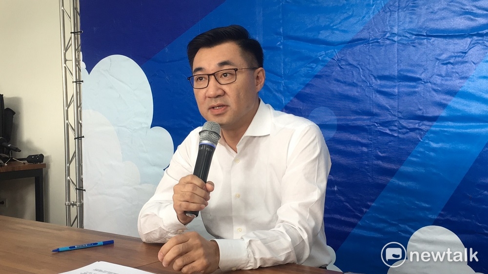 江啟臣宣布參選台中市長。 唐復年/攝