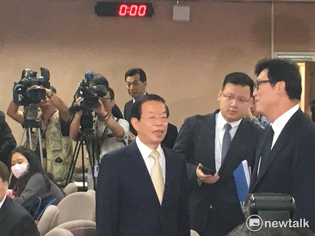 駐日代表謝長廷上午赴立院報告「東北亞區域局勢與日本大選分析及臺日關係發展現況及展望」，此外他還即興分享駐日的工作成果。 圖：黃韋銓/攝