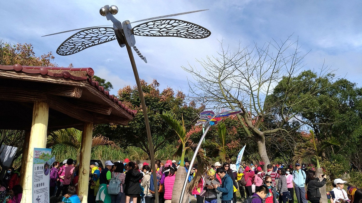 考量前兩年度花彩節活動於前結束後，花卉狀況仍然十分壯觀，故本屆活動採取配合花期舉辦展演活動，並無開閉幕之限制，於各區搭配的舞台表演及相關活動結束後，遊客仍可以自行前往花區觀賞。圖為平鎮花區。 圖：桃園市農業局提供