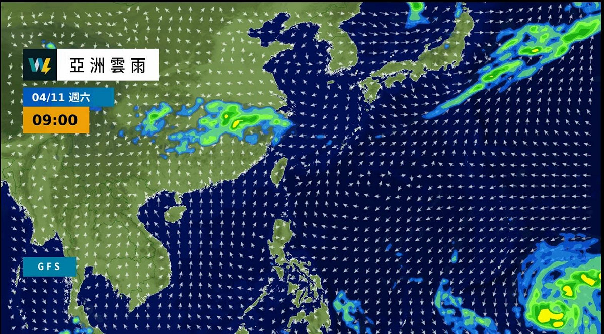 天氣分析師黃國致指出，下週三鋒面通過，北部及東部地區天氣轉不穩定，局部地區可能有短暫陣雨發生，竹苗一帶也會有零星短暫雨，其他地區則大致為多雲到晴。 圖：翻攝自「天氣風險 WeatherRisk ｣臉書