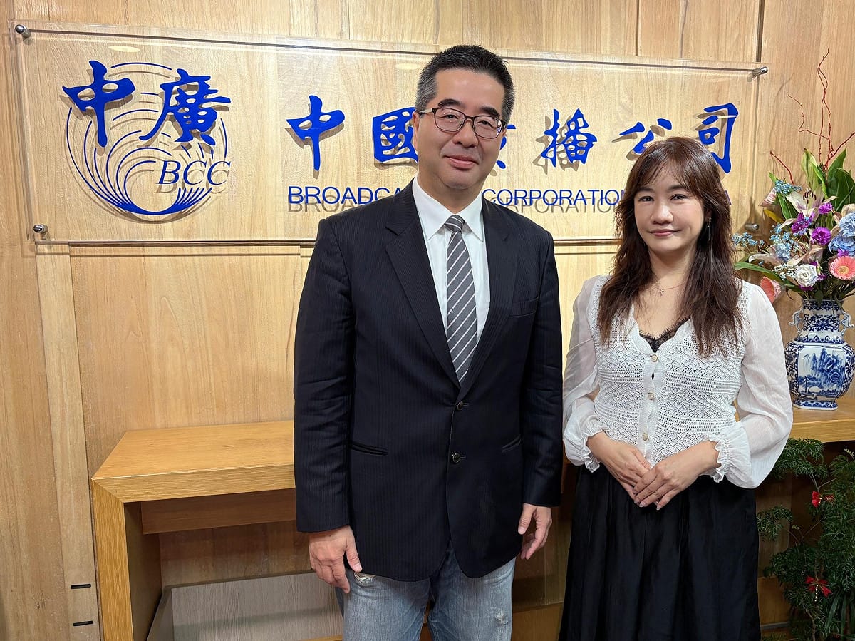 國民黨副主席蕭旭岑接受中廣《千秋萬事》主持人王淺秋專訪。 圖：新傳媒/提供