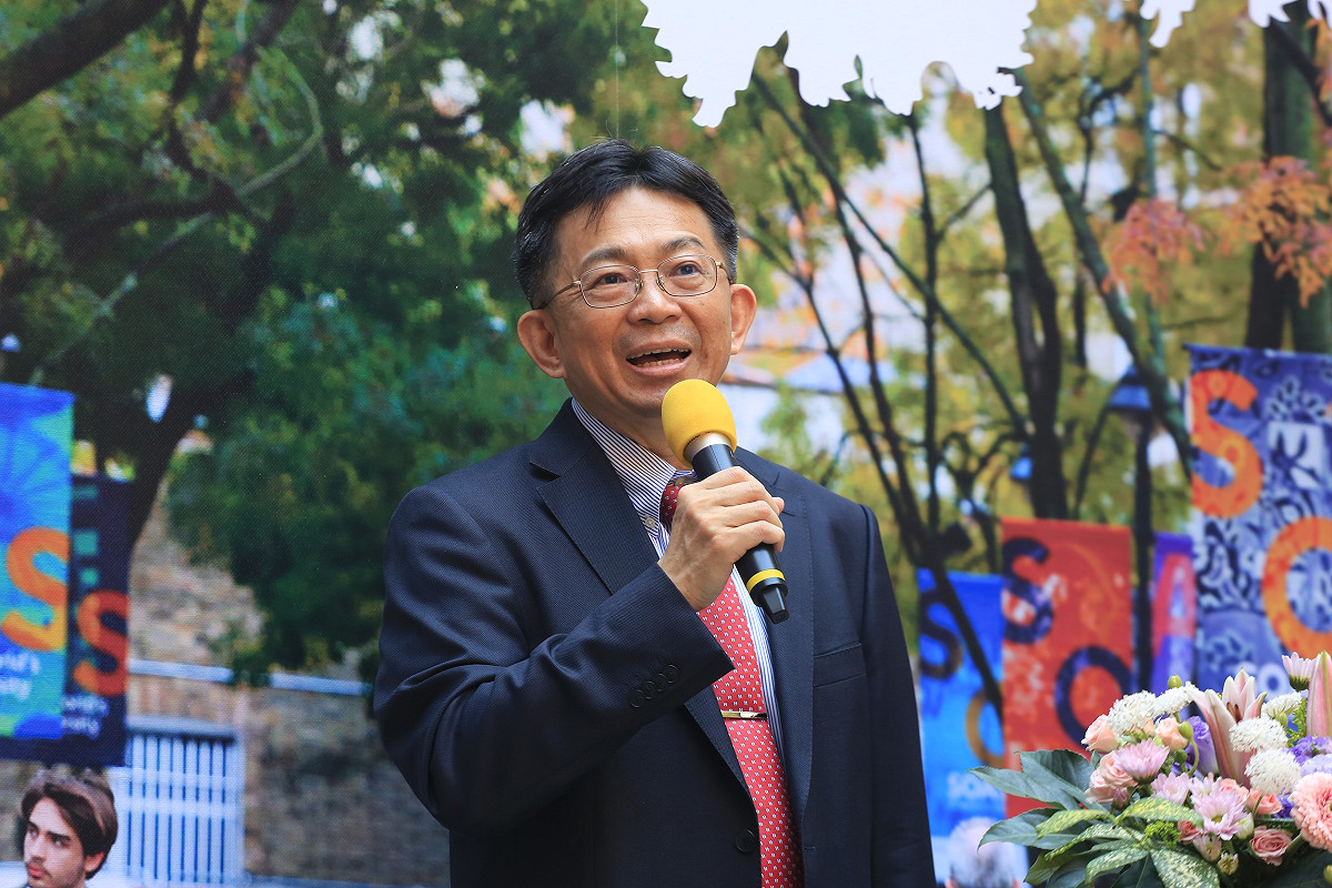 中山大學校長李志鵬直言，歷時一年多的籌備擘劃，今日終於正式成立。 圖：中山大學提供