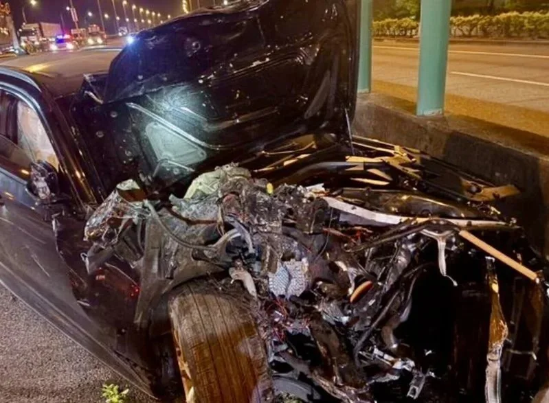 趙姓男子撞死方姓漁民，棄車逃亡近1日被捕。 圖：翻攝畫面