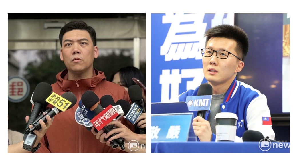 國民黨中央考核紀律委員會13日針對同志賴苡任（左）與蕭敬嚴（右）遭檢舉案進行審議。 圖：新頭殼合成