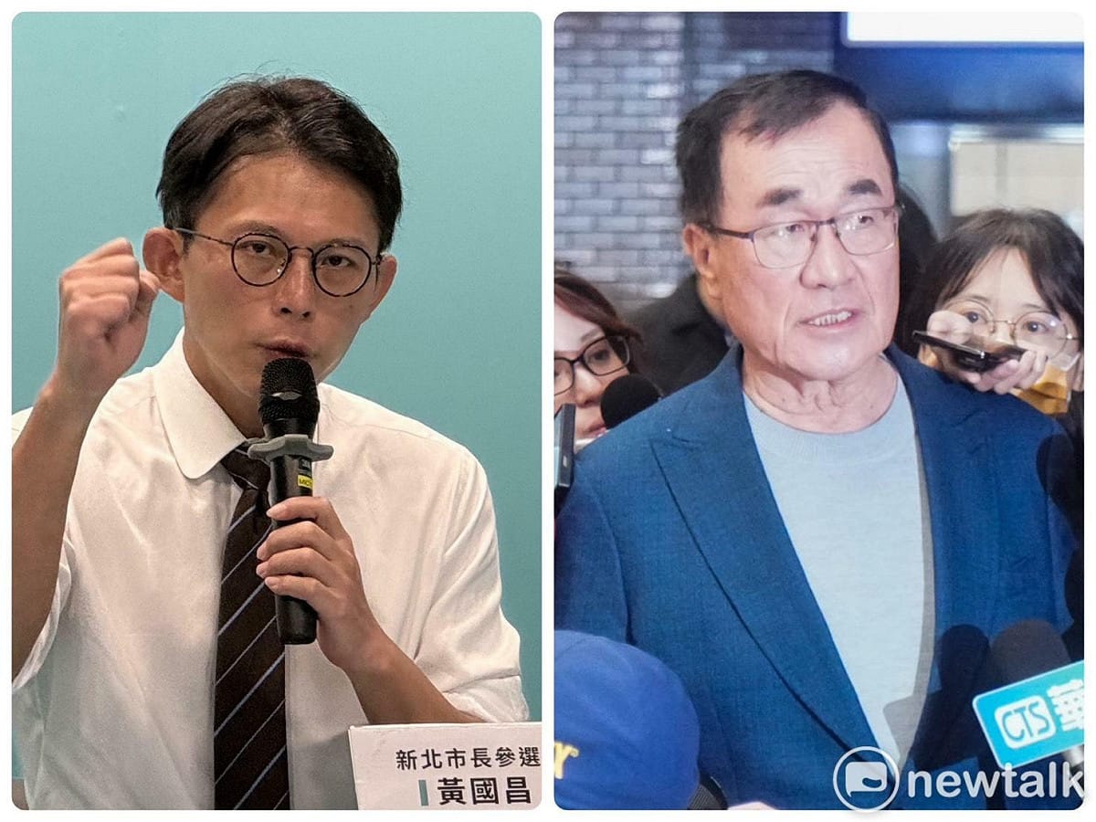 民眾黨新北市長參選人黃國昌（左）、國民黨新北市長參選人李四川（右）。 圖：新頭殼合成照