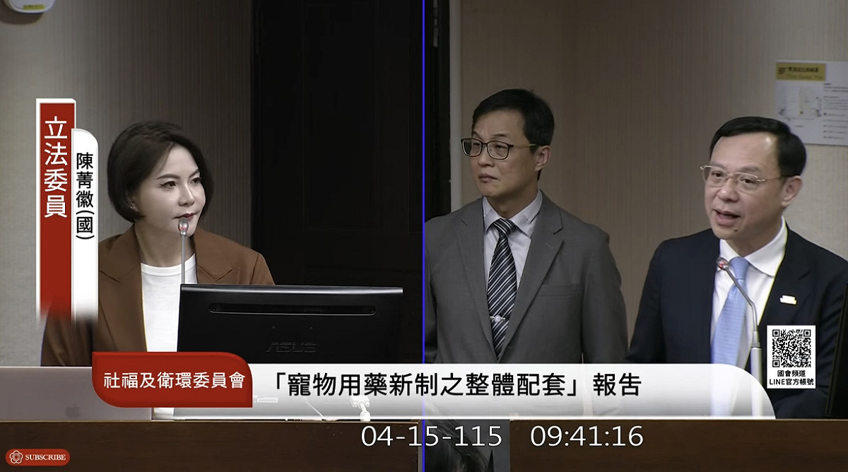 國民黨立委陳菁徽在質詢時指出，問題癥結在於政府在政策制定與執行上，未能充分貼近醫療前線。 圖:擷取自 國會頻道