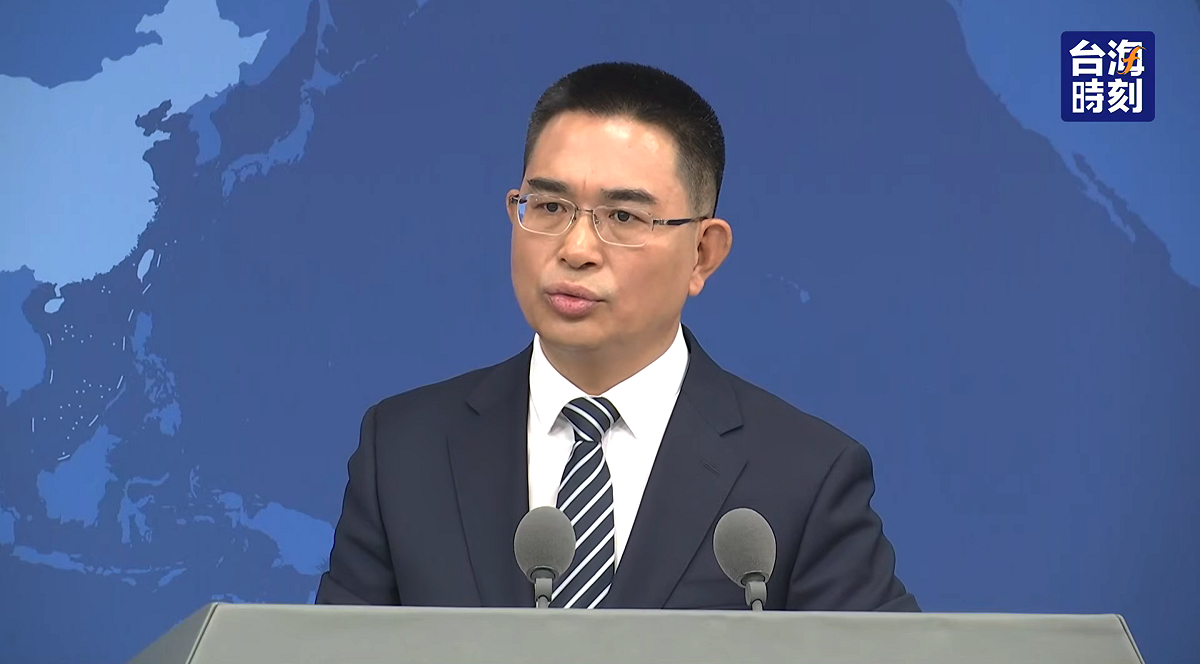 中國國台辦發言人陳斌華。（資料照片） 圖：翻攝台海時刻官方頻道YT