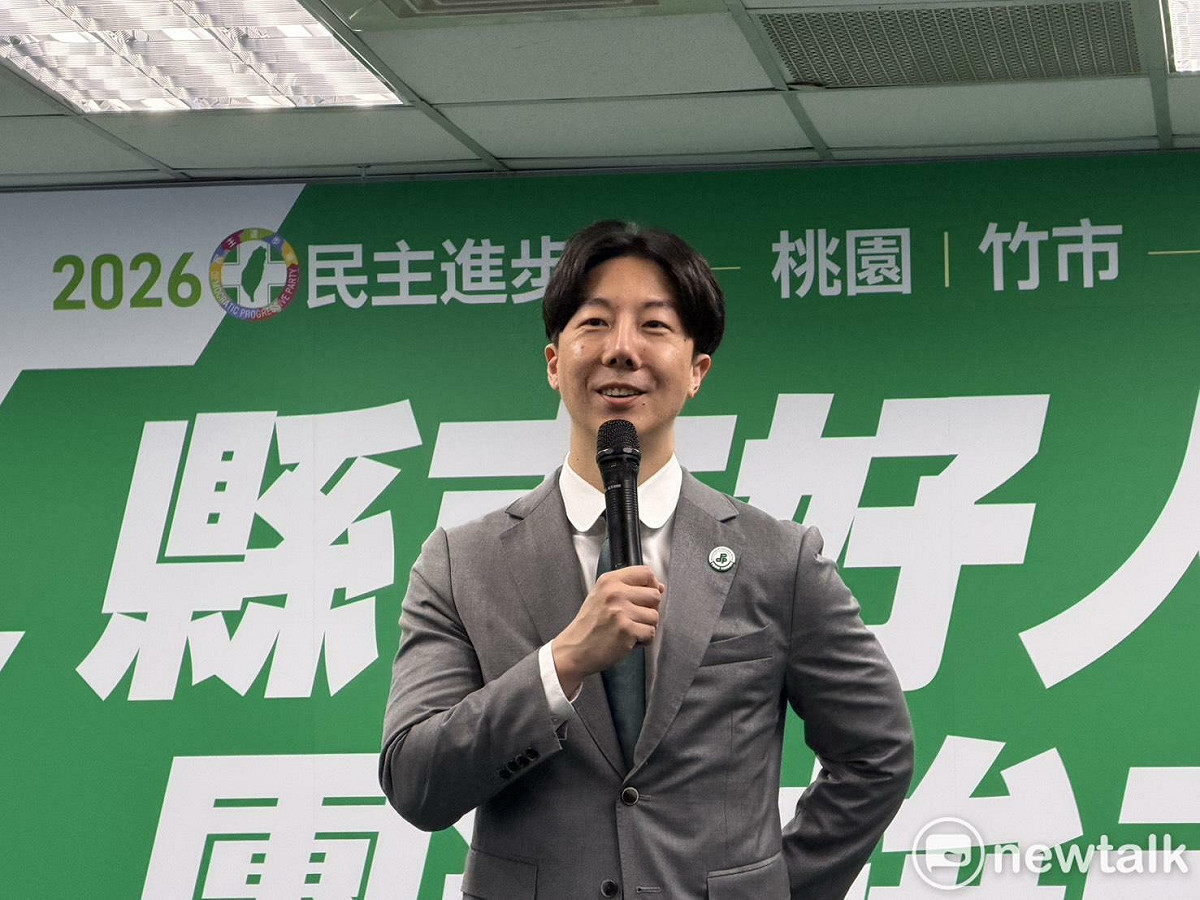民進黨發言人吳崢。 圖：高逸帆／攝