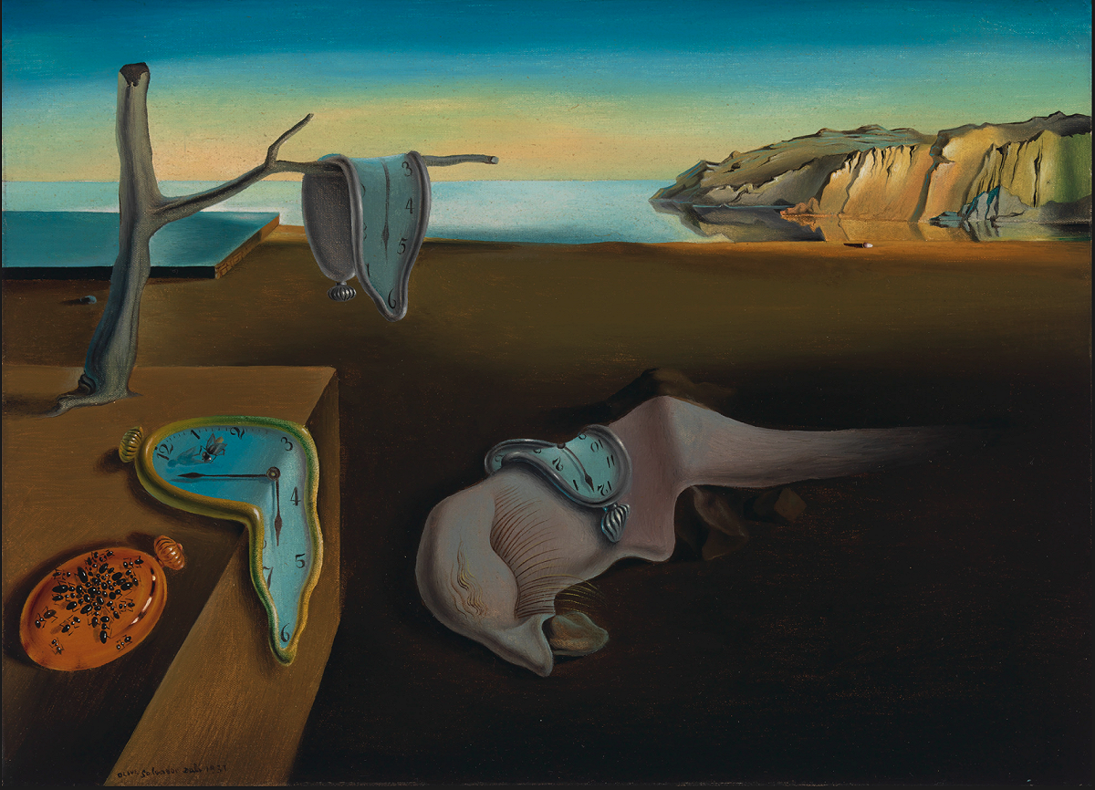 由西班牙畫家達利（Salvador Dalí）所繪之《記憶的堅持》（La persistencia de la memoria）即為超現實主義代表作。 圖：翻攝自紐約現代藝術博物館（MoMA）官網
