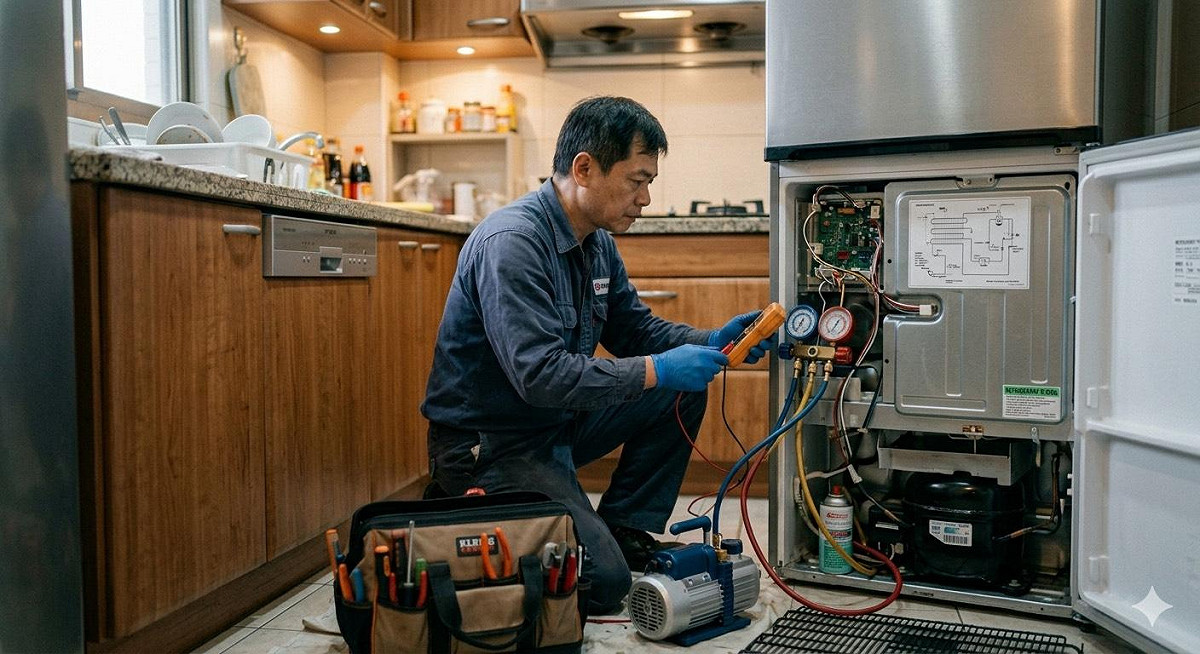 消基會表示，近期，網路上出現大量以知名品牌名稱設立、非原廠的維修網站，消費者後續家電損壞卻求助無門。 圖：Gemini_AI生成／鄒季璇製