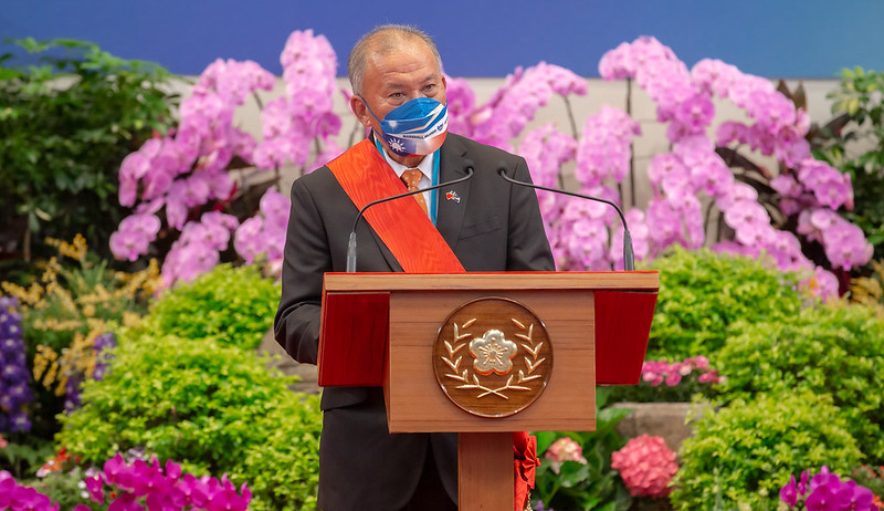 馬紹爾前總統柯布亞（David Kabua）曾於2022年訪問台灣。 圖：總統府提供