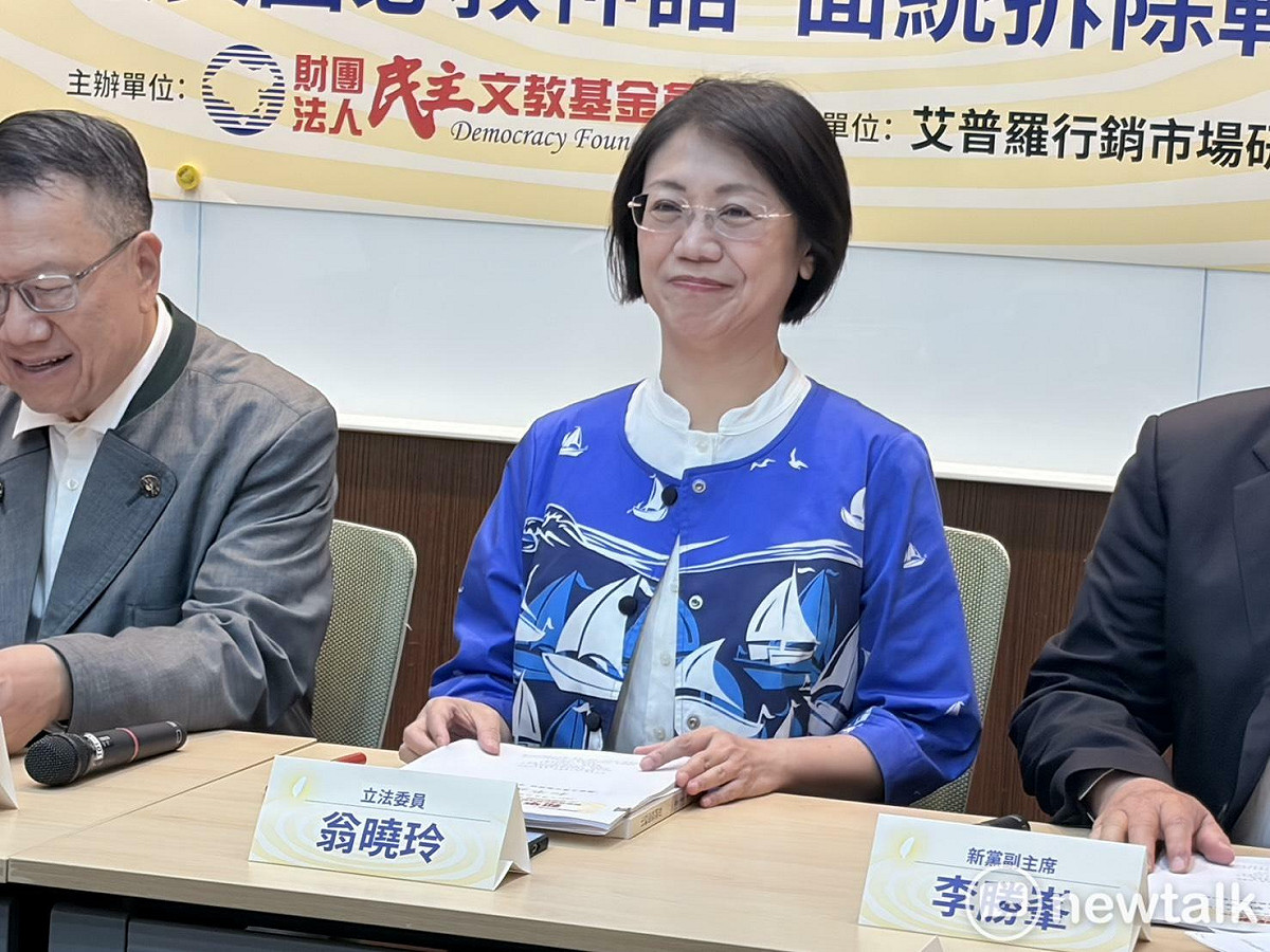 國民黨立委翁曉玲。 圖:李宣萱/攝