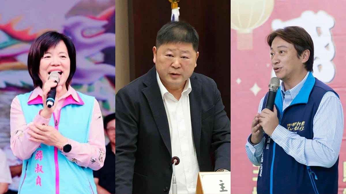 在三人競逐情境下，游淑貞以 32.5% 支持度暫居第一，魏嘉賢以 28.6% 緊追在後，張峻則為 21.8%，另有 7.7% 尚未決定、9.4% 未表態。 圖:翻攝自游淑貞、魏嘉賢、張峻臉書(新頭殼合成)