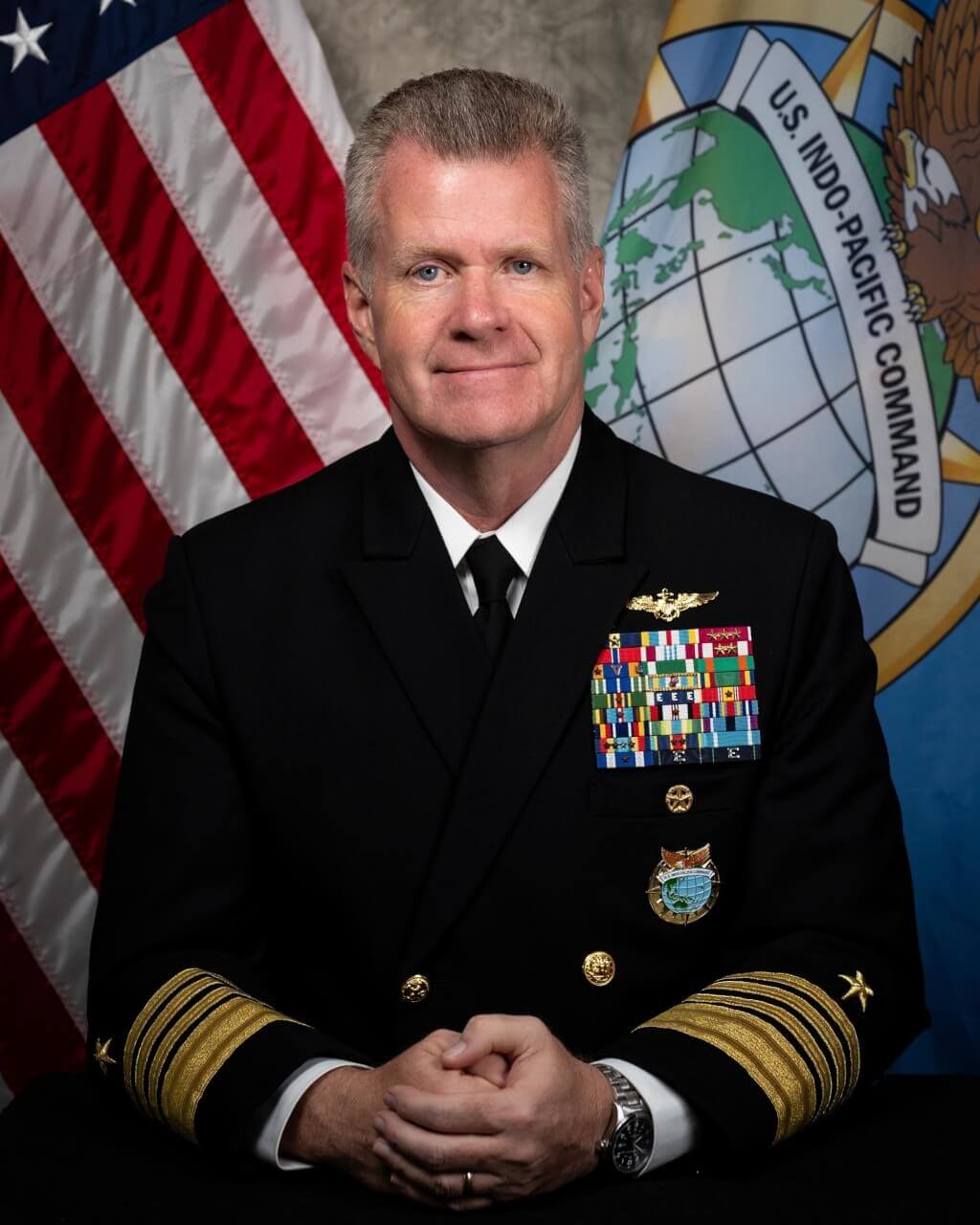 美國印太司令帕帕羅。 圖：取自海軍網頁www.navy.mil