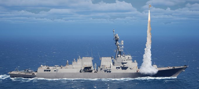 國防承包商洛克希德・馬丁獲得美國海軍關鍵合約，首次將「愛國者PAC-3 MSE」防空飛彈整合至神盾作戰系統。 圖:翻攝自X帳號@Aurora107E