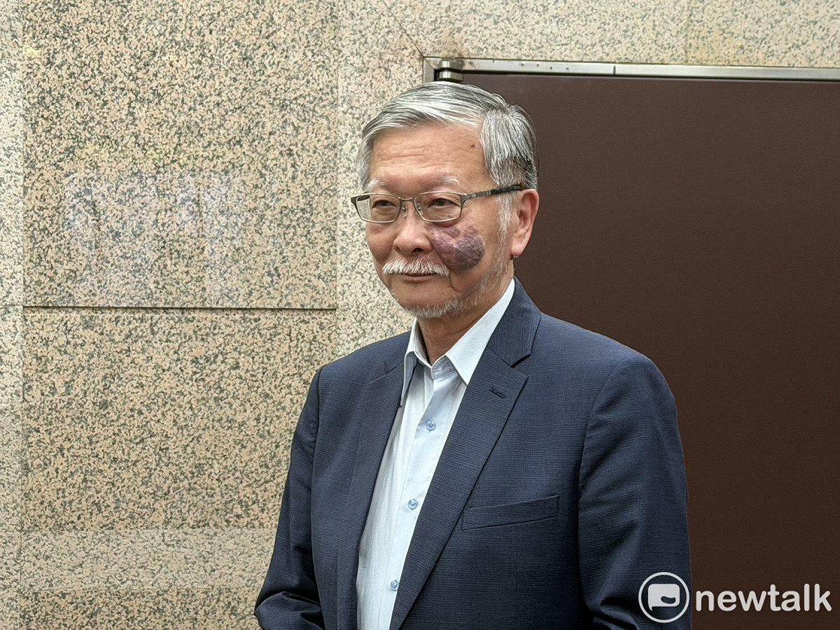 民進黨廉政會主委邱駿彥說明陳歐珀處分。 圖：高逸帆／攝