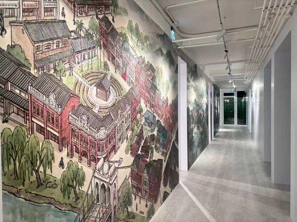 一號辦公室轉型為沉浸式展館。 園：桃園市政府風景區管理處／提供
