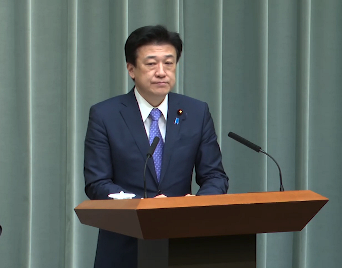 日本官房長官木原稔 24 日證實，中國有關部門於今年 5 月在遼寧省大連市拘捕了兩名日本公民。 圖：翻攝自日本內閣廣報室（資料照）
