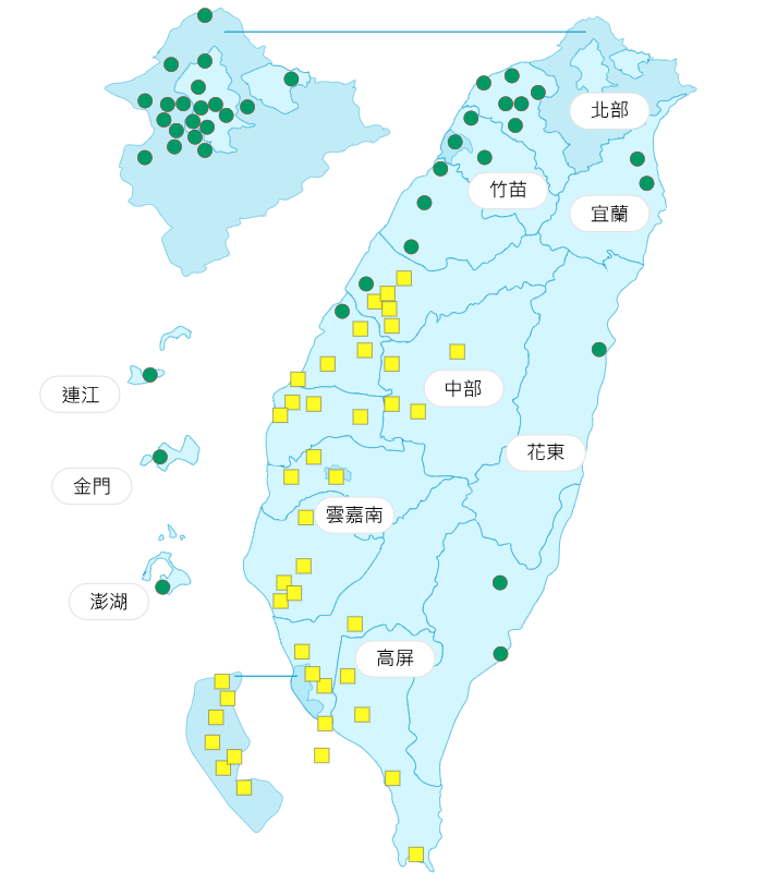 環境部公布各地空氣品質概況。  圖：環境部提供