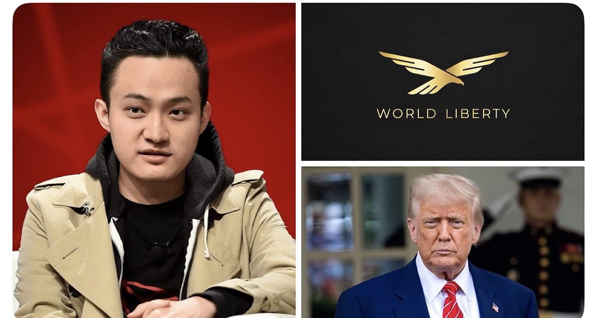 加密貨幣TREON的創始人孫宇晨(左)已針對川普家族加密項目 World Liberty Financial 提起法律行動，進一步加劇市場關注。 圖：翻攝自@__Inty__