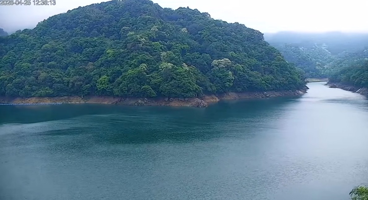 全台水庫挹注約4131萬噸，多集中在中北部，其中石門水庫780萬噸最多。(圖為石門水庫) 圖：取自石門水庫即時影像