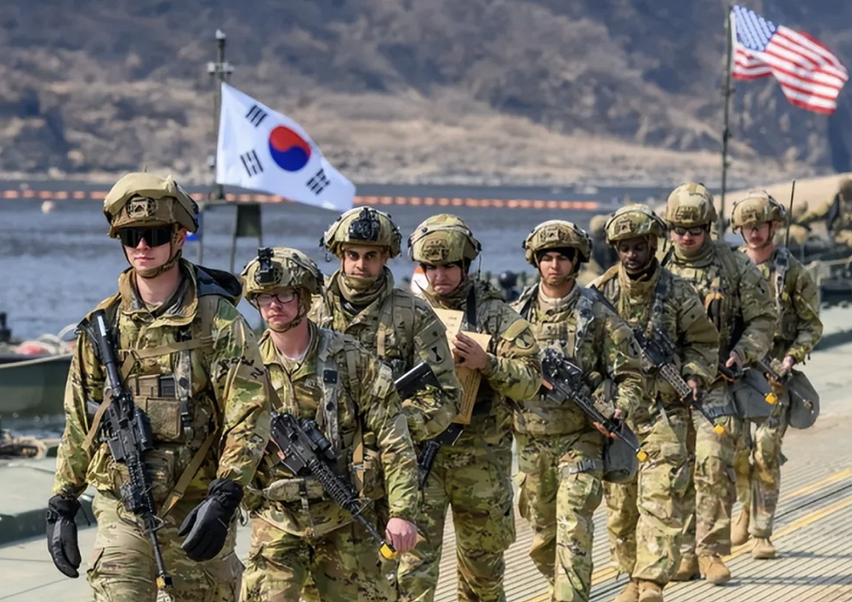 美方透露將改變駐韓美軍的職責。 圖：翻攝自 騰訊網 曹興