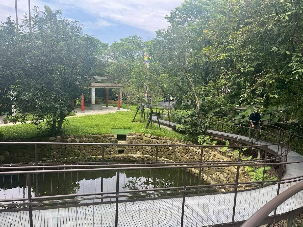 基隆市希望之丘中正公園天鵝洞周邊現況。 圖：國土署提供