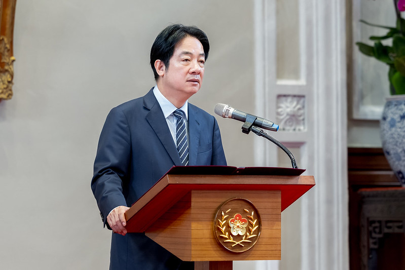 賴清德呼籲通過不打折的國防特別預算條例。 圖：總統府提供