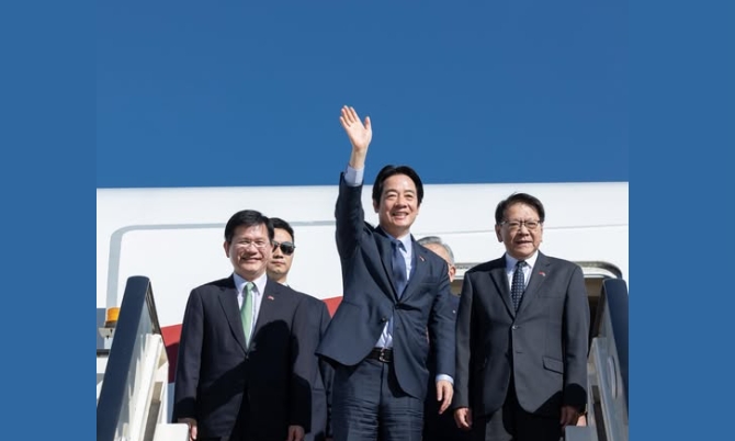 賴清德總統成功突破中國封鎖，抵達非洲友邦史瓦帝尼進行訪問。 圖 : 翻攝自賴清德臉書