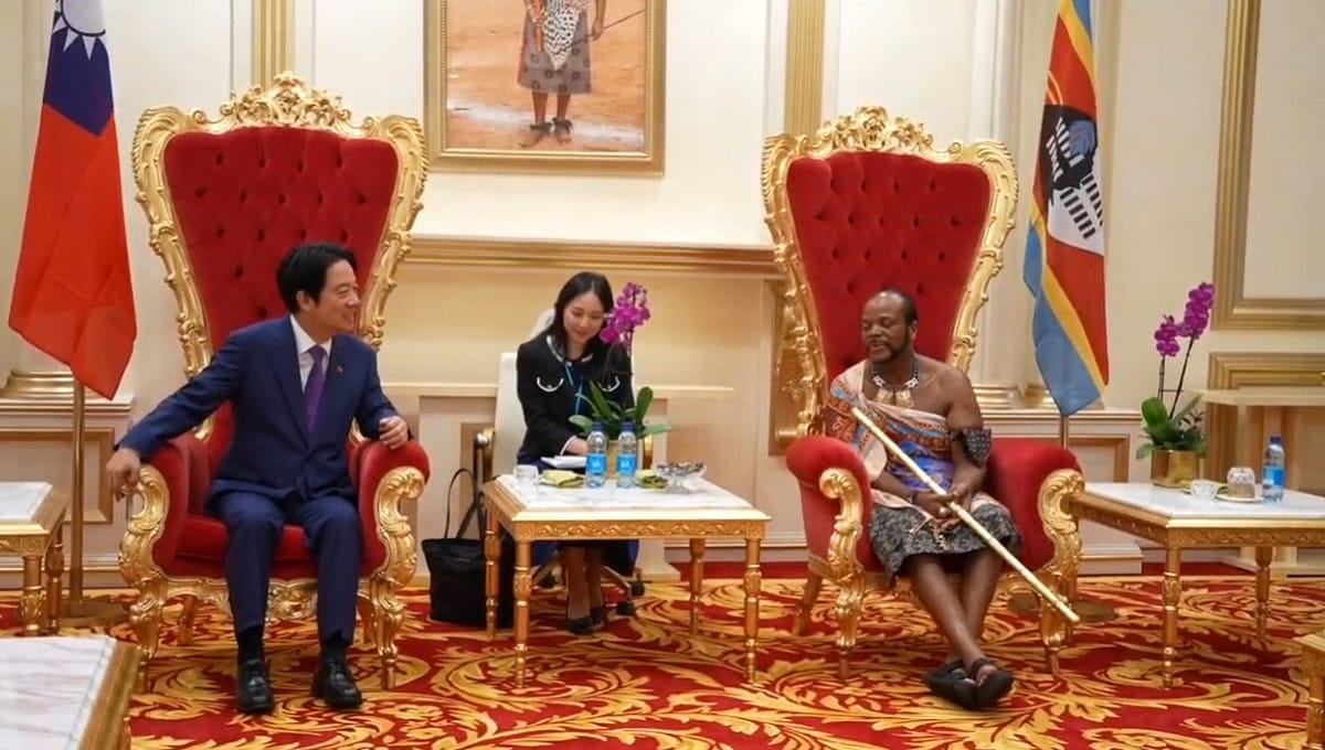 總統賴清德與史瓦帝尼國王恩史瓦帝三世（King Mswati III）舉行元首會談。 圖/總統府提供