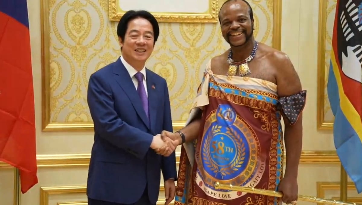 總統賴清德與史瓦帝尼國王恩史瓦帝三世（King Mswati III）舉行元首會談。 圖/總統府提供