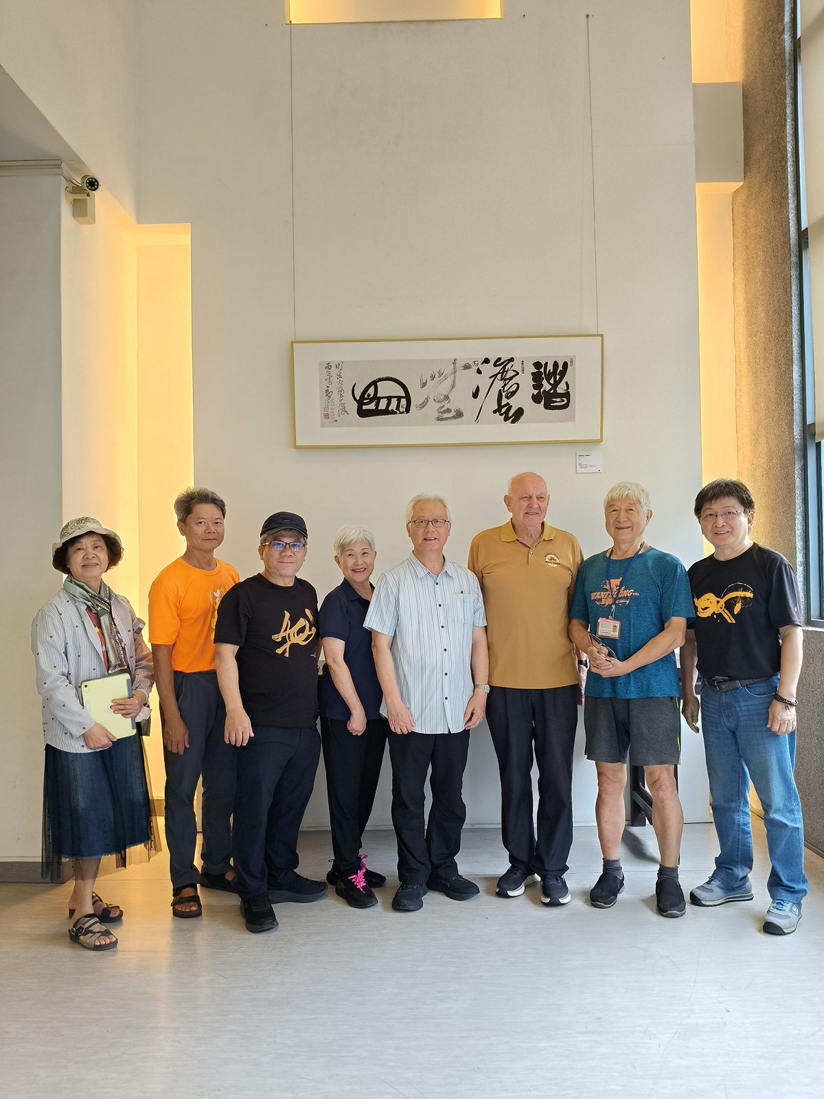 知名書法家林章湖教授特於明宗書法藝術館推出《2026諸法無象—林章湖書藝展》，為台南美善基金會進行公益募款。展覽日期自5月7 至6月4日止，歡迎各界踴躍前往參觀。 圖：黃博郎／攝